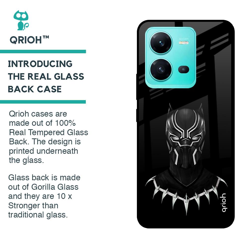 Dark Superhero Glass Case for Vivo V25