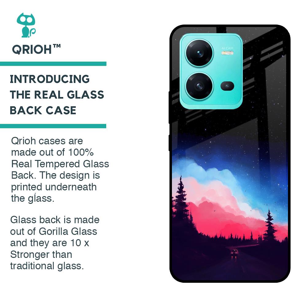 Drive In Dark Glass Case For Vivo V25