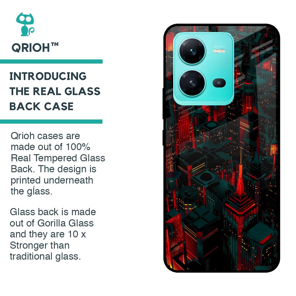City Light Glass Case For Vivo V25