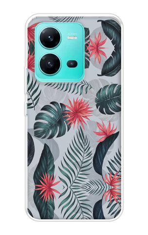 Retro Floral Leaf Vivo V25 Back Cover