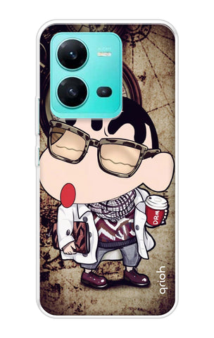 Nerdy Shinchan Vivo V25 Back Cover