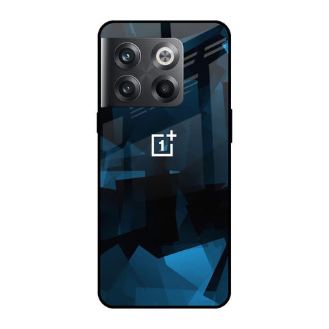 Polygonal Blue Box OnePlus 10T 5G Glass Cases & Covers Online