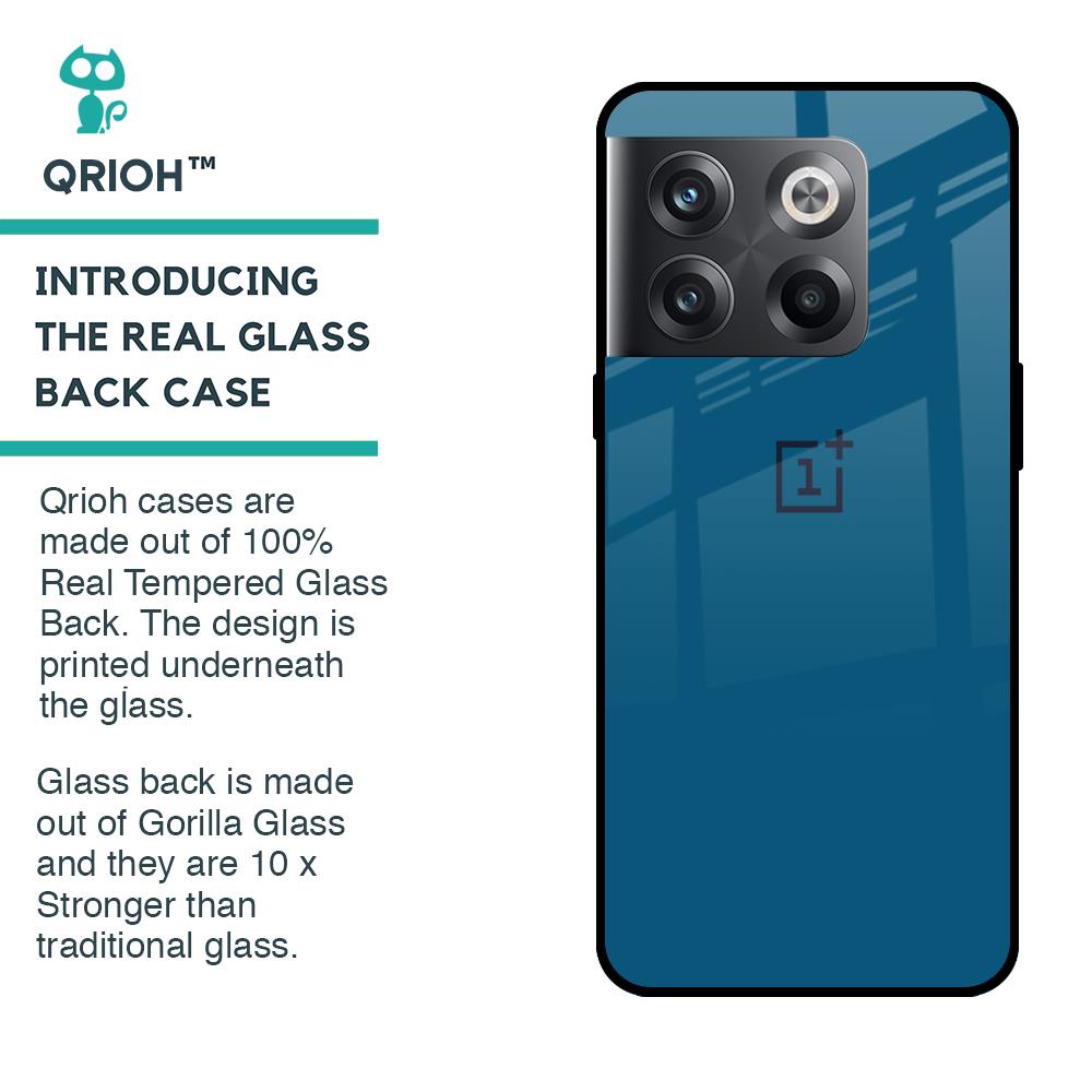 Cobalt Blue Glass Case for OnePlus 10T 5G