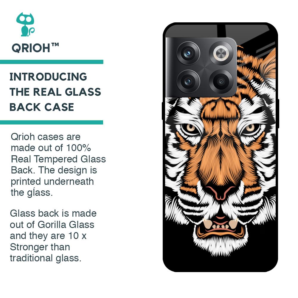 Angry Tiger Glass Case For OnePlus 10T 5G