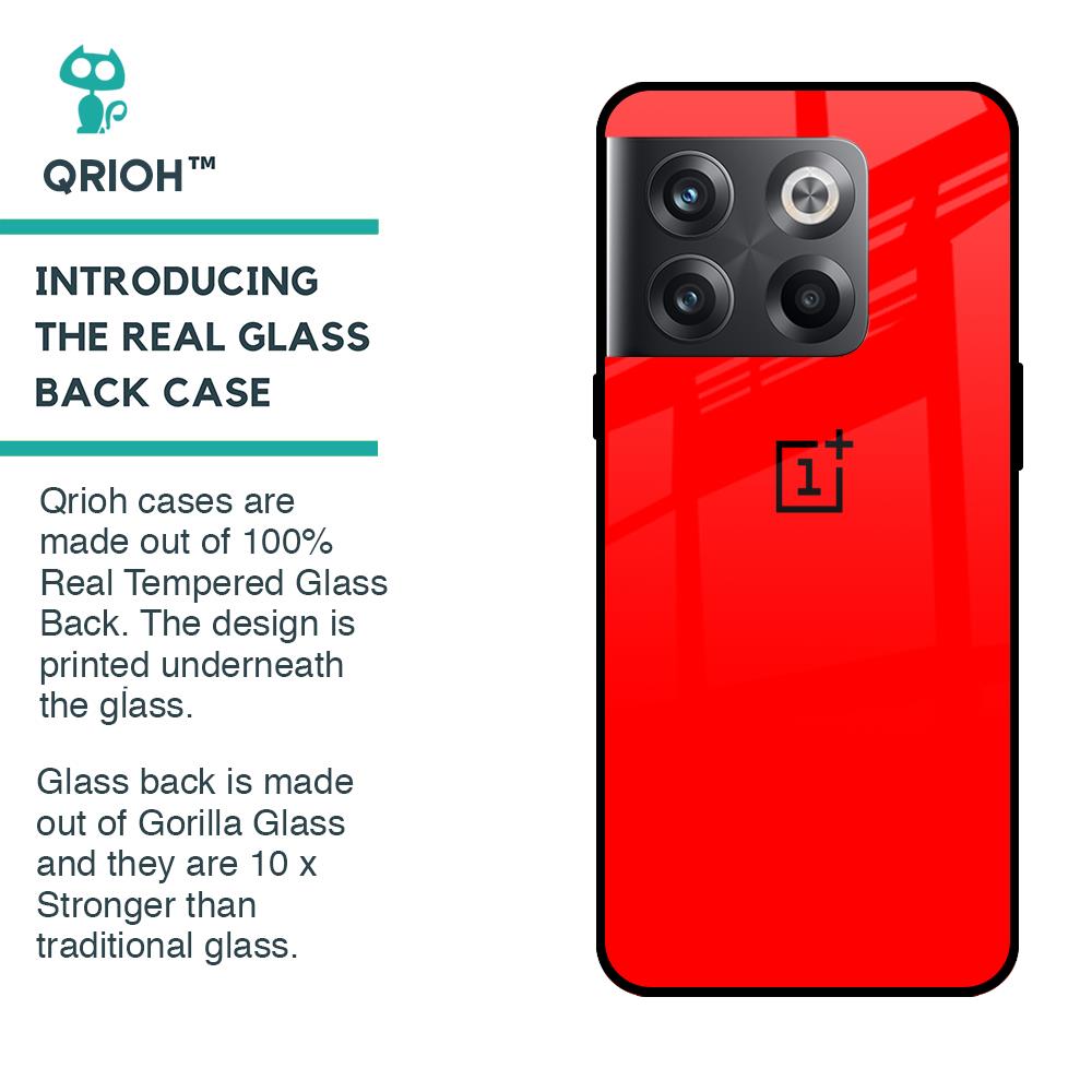 Blood Red Glass Case for OnePlus 10T 5G