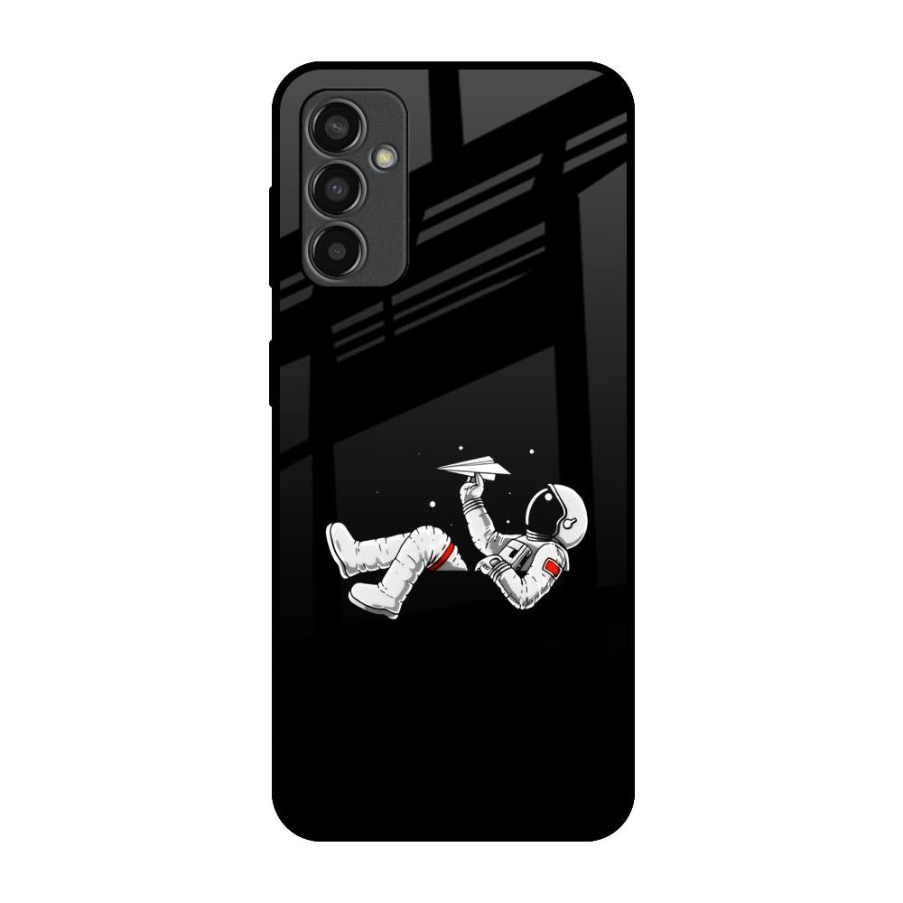 Space Traveller Samsung Galaxy M13 Glass Back Cover Online