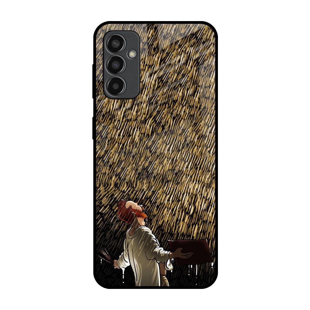 Rain Festival Samsung Galaxy M13 Glass Back Cover Online