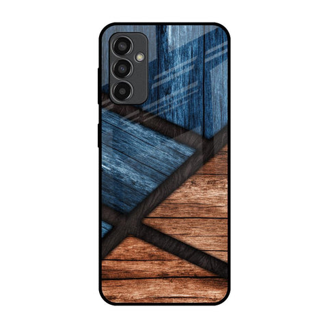 Wooden Tiles Samsung Galaxy M13 Glass Back Cover Online