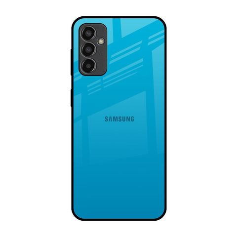 Blue Aqua Samsung Galaxy M13 Glass Back Cover Online