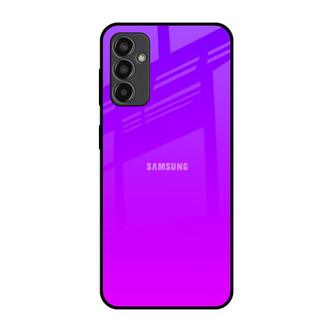 Purple Pink Samsung Galaxy M13 Glass Back Cover Online