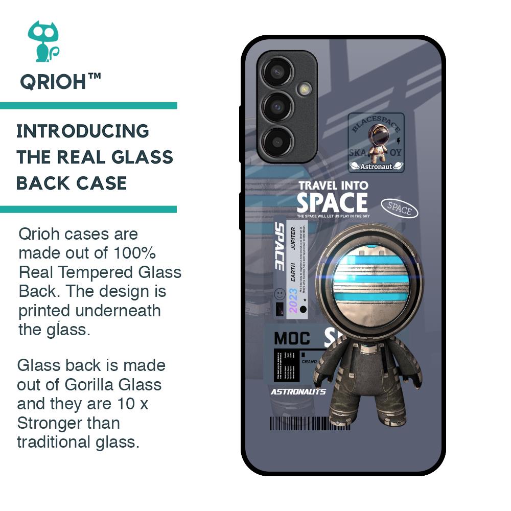 Space Travel Glass Case for Samsung Galaxy M13