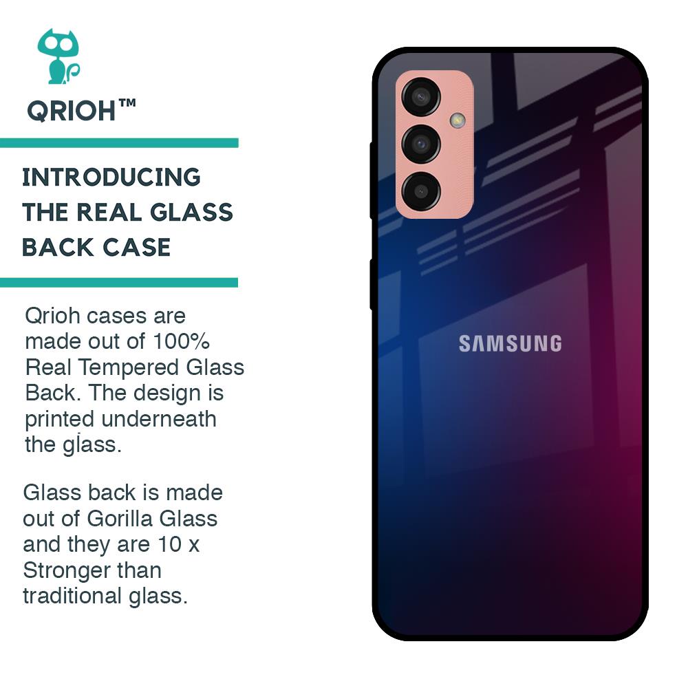 Mix Gradient Shade Glass Case For Samsung Galaxy M13