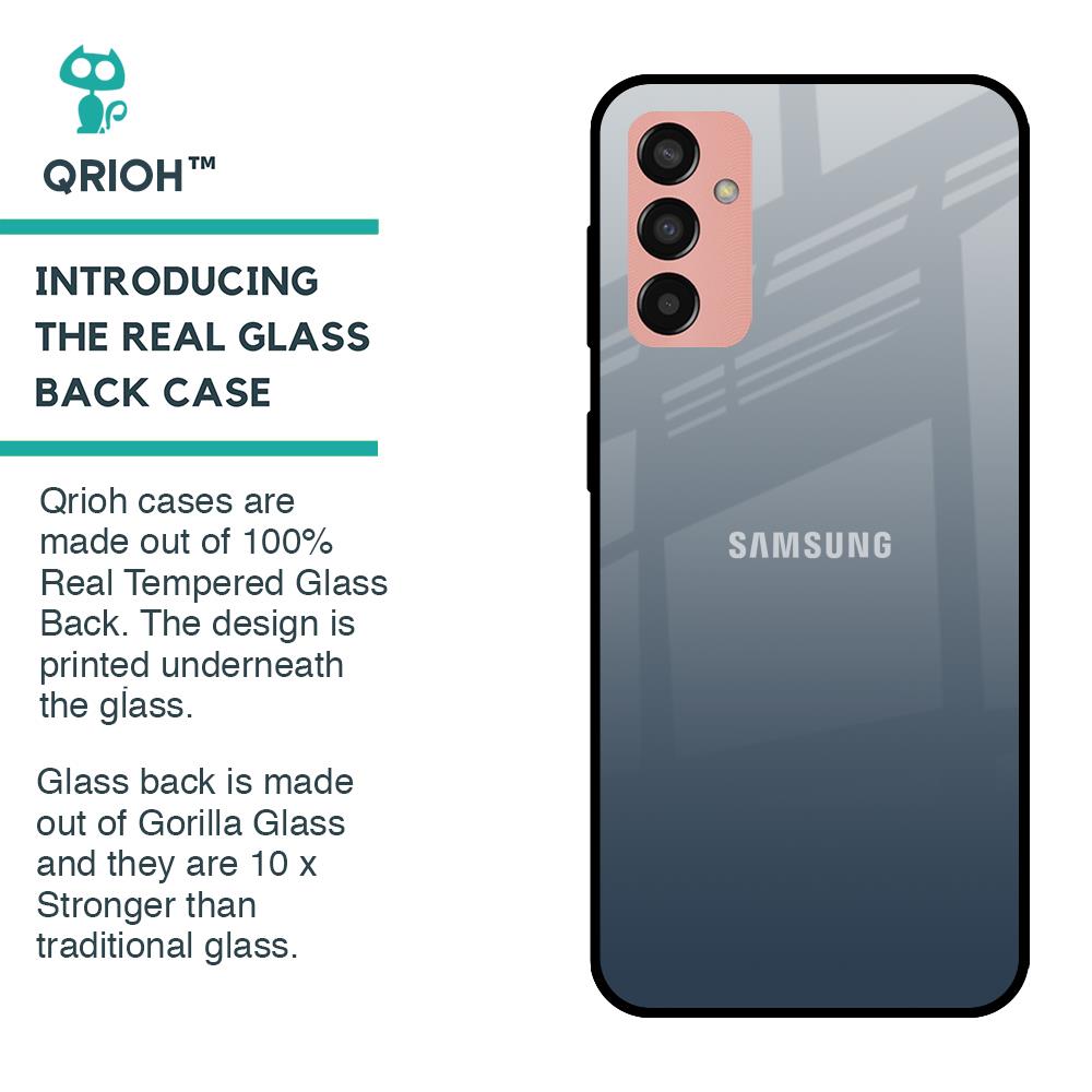 Smokey Grey Color Glass Case For Samsung Galaxy M13