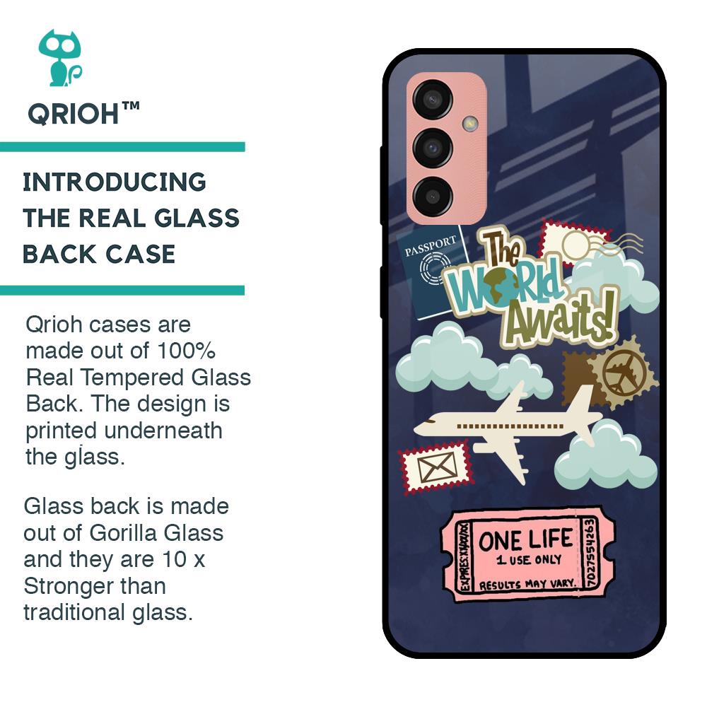 Tour The World Glass Case For Samsung Galaxy M13