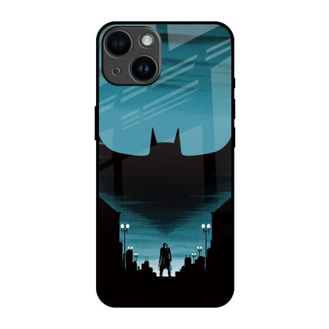 Cyan Bat iPhone 14 Glass Back Cover Online
