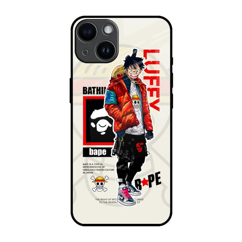 Bape Luffy iPhone 14 Glass Back Cover Online