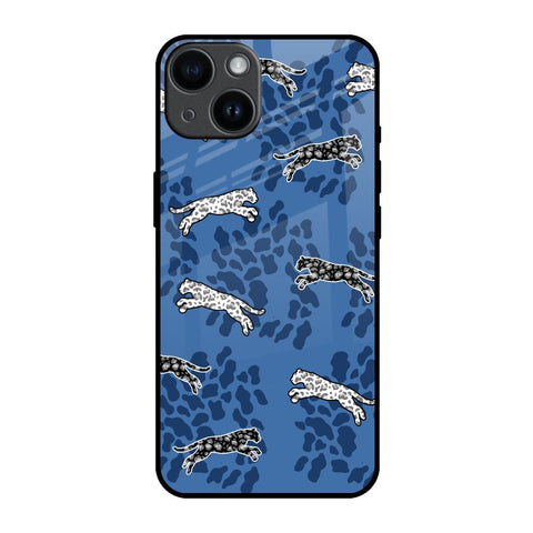 Blue Cheetah iPhone 14 Glass Back Cover Online