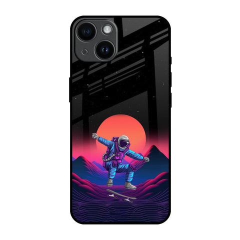 Retro Astronaut iPhone 14 Glass Back Cover Online
