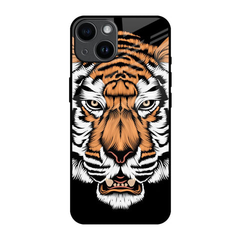 Angry Tiger iPhone 14 Glass Back Cover Online