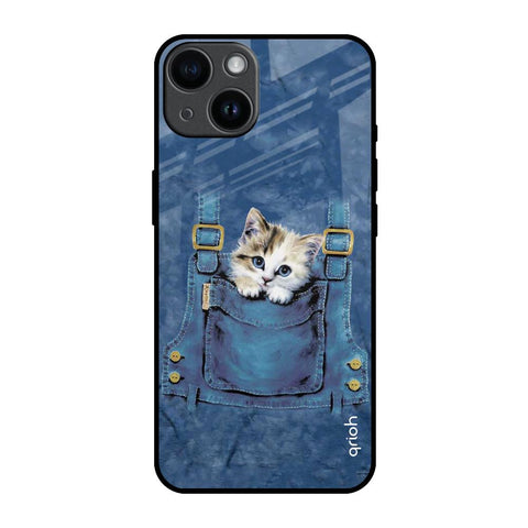 Kitty In Pocket iPhone 14 Glass Back Cover Online