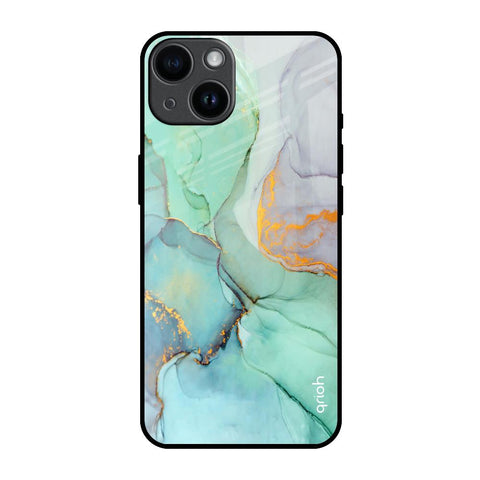 Green Marble iPhone 14 Glass Back Cover Online
