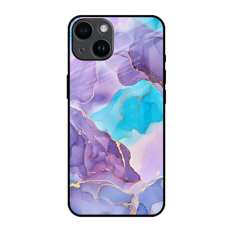 Alcohol ink Marble iPhone 14 Glass Back Cover Online