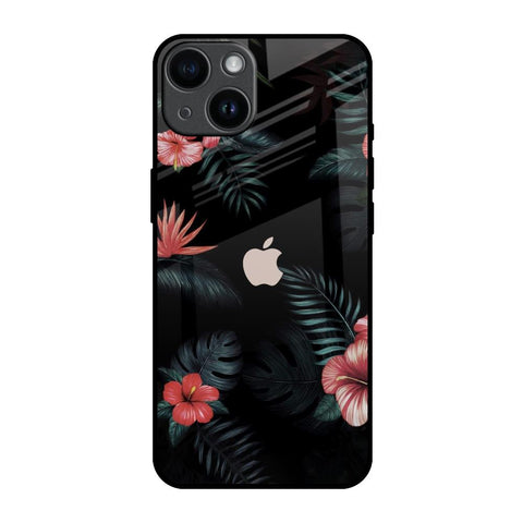 Tropical Art Flower iPhone 14 Glass Back Cover Online