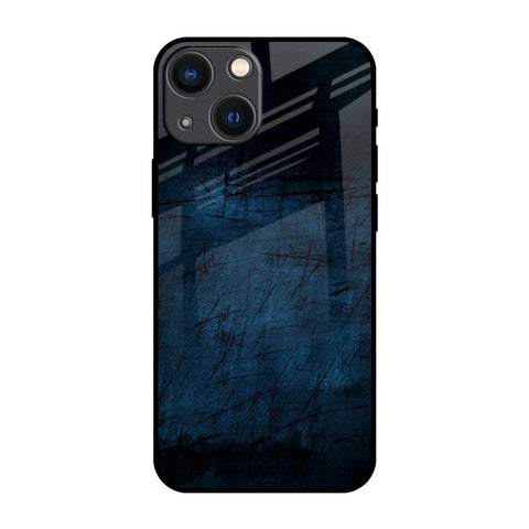 Dark Blue Grunge iPhone 14 Plus Glass Back Cover Online