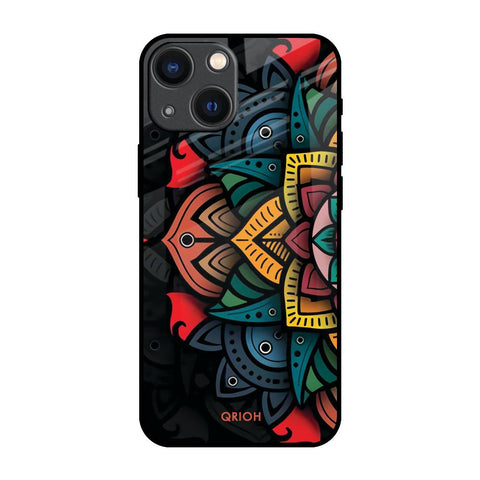 Retro Gorgeous Flower iPhone 14 Plus Glass Back Cover Online