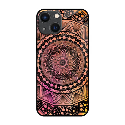 Floral Mandala iPhone 14 Plus Glass Back Cover Online