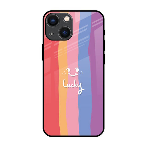 Lucky Abstract iPhone 14 Plus Glass Back Cover Online