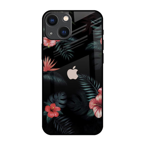 Tropical Art Flower iPhone 14 Plus Glass Back Cover Online