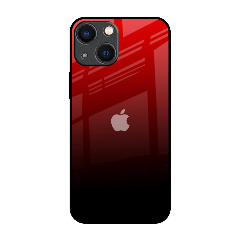 Maroon Faded iPhone 14 Plus Glass Back Cover Online