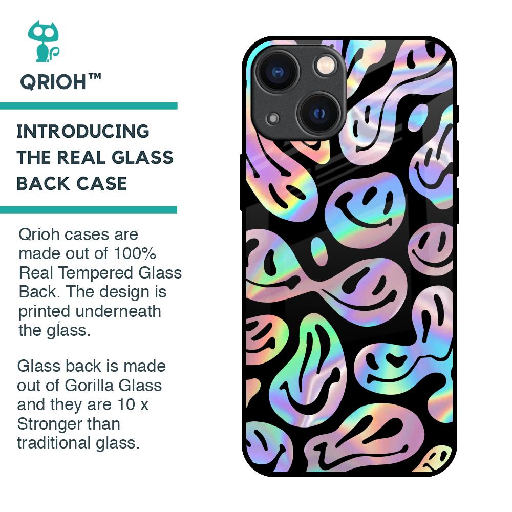Acid Smile Glass Case for iPhone 14 Plus