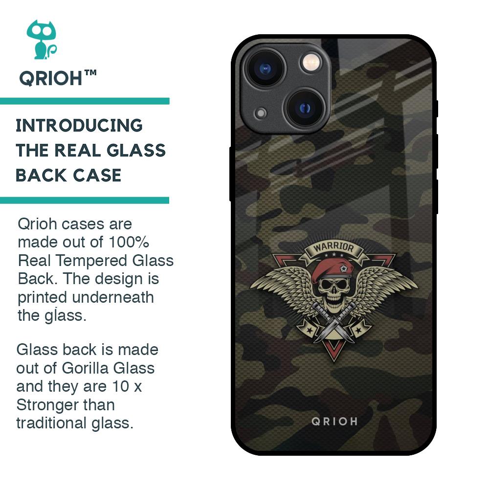 Army Warrior Glass Case for iPhone 14 Plus