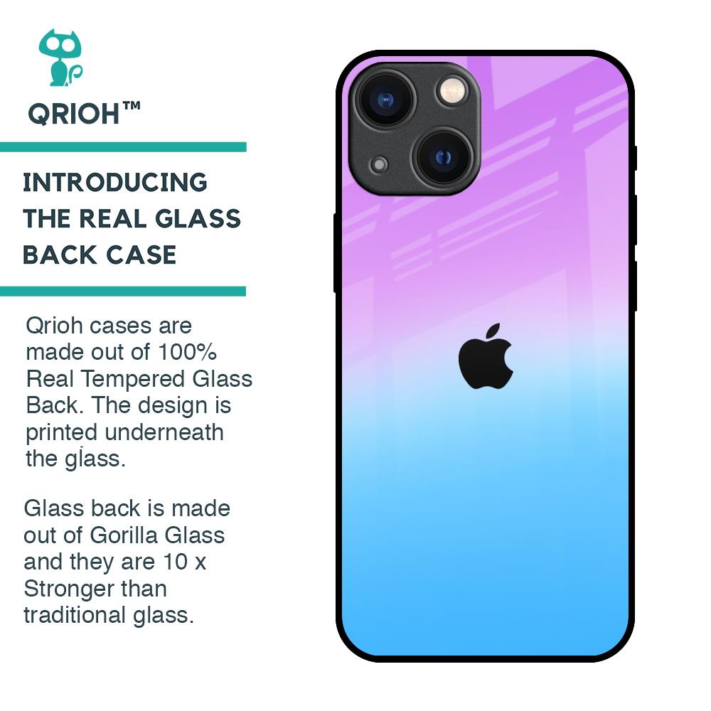 Unicorn Pattern Glass Case for iPhone 14 Plus