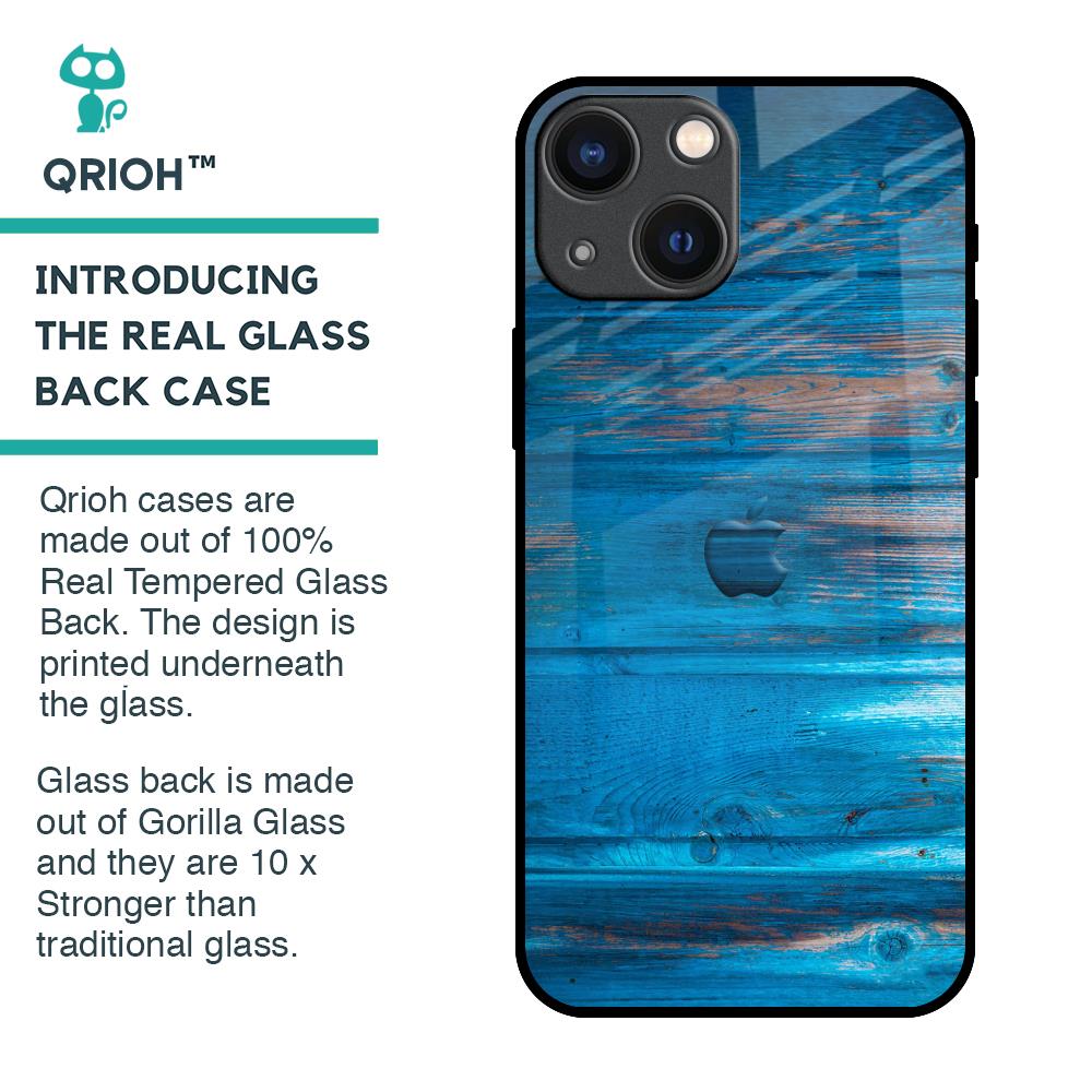 Patina Finish Glass case for iPhone 14 Plus