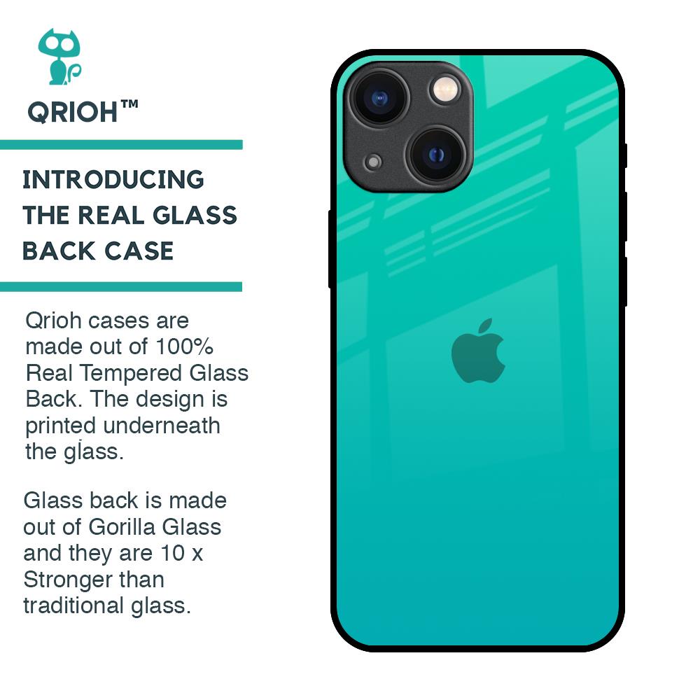 Cuba Blue Glass Case For iPhone 14 Plus