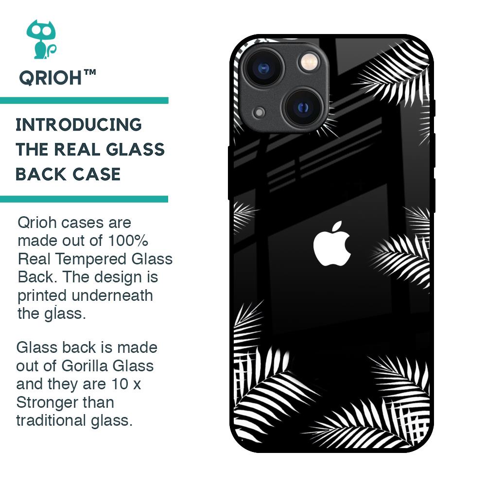 Zealand Fern Design Glass Case For iPhone 14 Plus