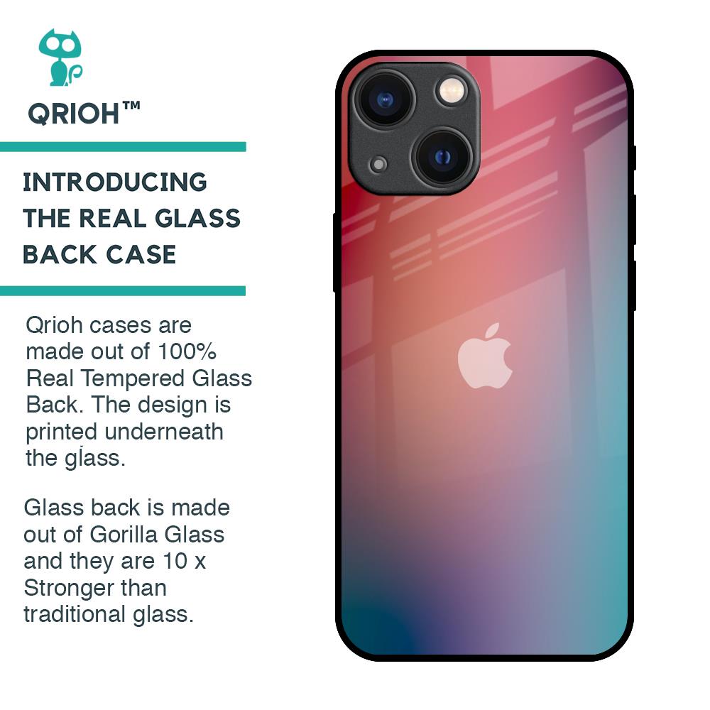 Dusty Multi Gradient Glass Case for iPhone 14 Plus