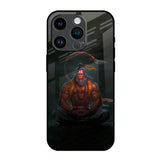 Lord Hanuman Animated iPhone 14 Pro Glass Back Cover Online