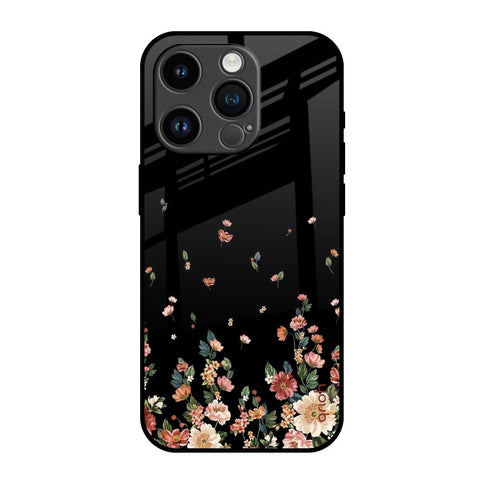 Floating Floral Print iPhone 14 Pro Glass Back Cover Online