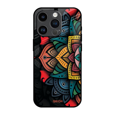Retro Gorgeous Flower iPhone 14 Pro Glass Back Cover Online
