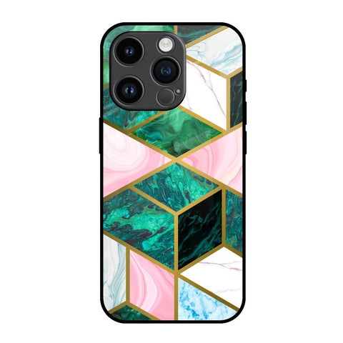 Seamless Green Marble iPhone 14 Pro Glass Back Cover Online
