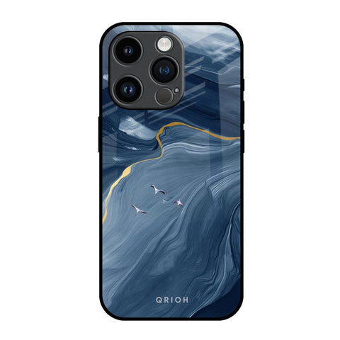 Deep Ocean Marble iPhone 14 Pro Glass Back Cover Online
