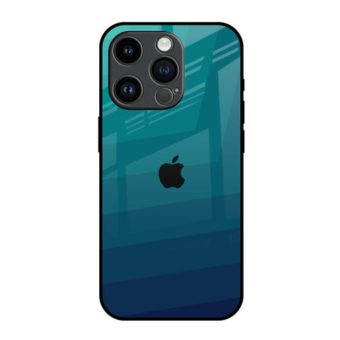 Green Triangle Pattern iPhone 14 Pro Glass Back Cover Online