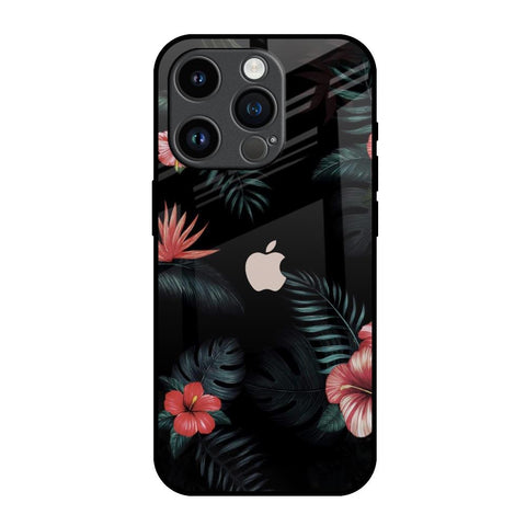 Tropical Art Flower iPhone 14 Pro Glass Back Cover Online