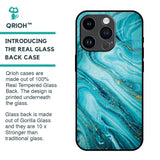 Ocean Marble Glass Case for iPhone 14 Pro