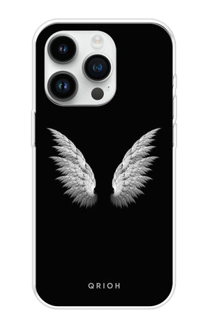 White Angel Wings iPhone 14 Pro Back Cover