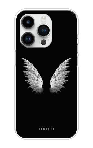 White Angel Wings iPhone 14 Pro Back Cover
